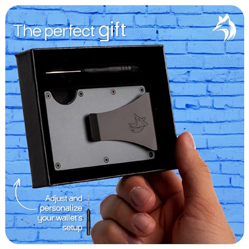 TRAVELINGO Slim RFID Blocking Wallet For Men - Light Weight, Durable & Compact- Minimalist Wallet With Money Clip (Iron) - color: Iron