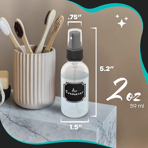 Nevlers Clear Glass Small Spray Bottle 2 Oz 48 Pack Body Spritzer Bottles - color: Clear, style: 48 Pack