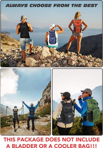 Hiking Daypack 15L Lightweight Waterproof Backpack - color: Black