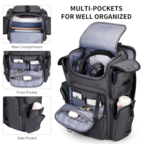 WITZMAN Travel Backpack for Men Carry-on Laptop Backpack - color: Upgrade Silvery Grey