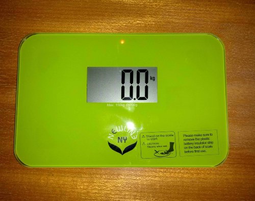 NewlineNY Auto Step On Super Mini Travel Bathroom Scale, 5.25" x 8.5" SBB0638SM: Green - color: Green
