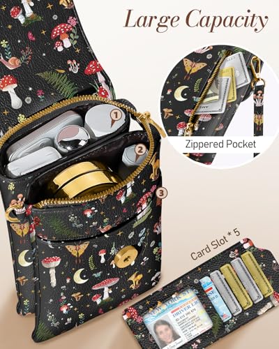 Miss Adola Small Crossbody Phone Purse for Women - color: Mushroom