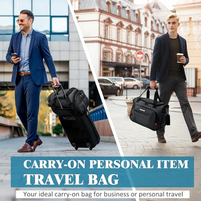 Underseat Carry On Luggage Bag Airplanes Personal Item Bag - 18 IN Grey - color: Grey, size: 18 IN