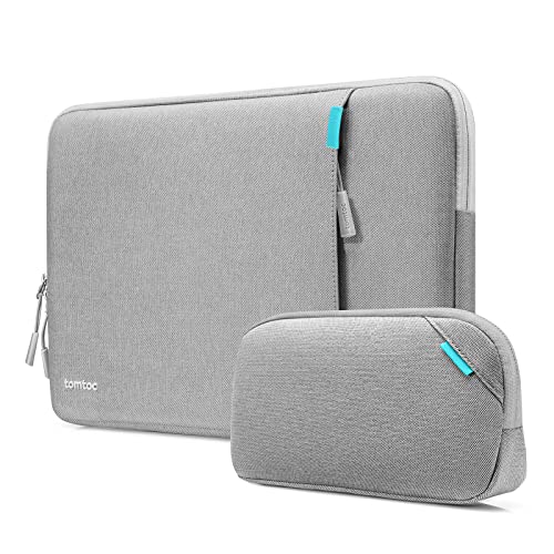 tomtoc 360 Protective Laptop Sleeve Kit for 15-inch MacBook Air M5/A3448 - color: Gray, size: 15-inch
