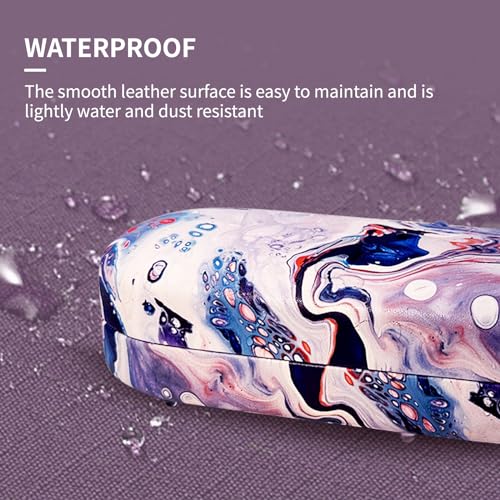 molshine Hard Shell Sunglasses Case,Classic Large Glasses Case for Women Men,Sunglass Eyeglasses - color: Ocean