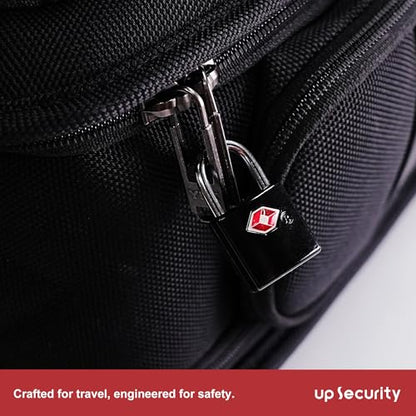 Luggage Locks TSA Approved 4 Pack, Keyed TSA Locks for Luggage - color: Black
