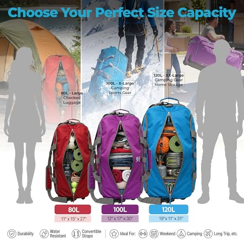 Bago Rolling Duffle Bag with Wheels - 30" 100L Foldable Weekender Bag, Waterproof Travel Duffel Bag, Heavy Duty Lightweight Duffle Bag for Traveling, Rolling Duffel Bag with Wheels (Pink2023) - color: Pink, size: 100L