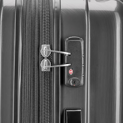 Samsonite Winfield 2 Hardside Expandable Luggage with Spinner Wheels, Charcoal, Checked-Large 28-Inch - color: Charcoal, size: Checked-Large Spinner