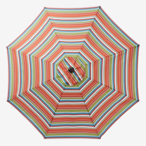 BrylaneHome 9 Ft. Tilt-And-Crank Umbrella - color: Covert Breeze