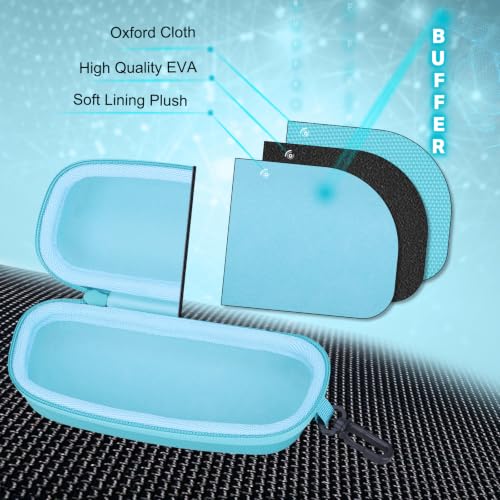 XANAD Hard Case for Safety Glasses,Sunglass Eyeglass Shooting Glasses(Sky Blue) - color: Sky Blue