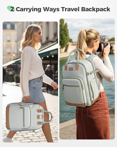 MATEIN HER 18x14x8 Personal Item Backpack with Detachable Shoe Compartment