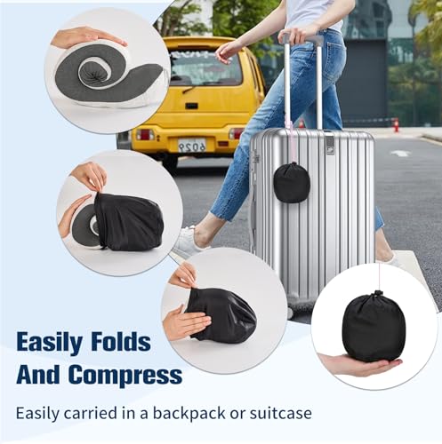 Cirorld Neck Pillow for Traveling, Travel Pillows for Airplanes Light Grey - color: Light Grey