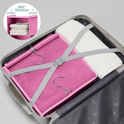 YOUDENOVA Hanging Closet Organizer and Storage, 6-Shelf, Light Pink - color: Light Pink