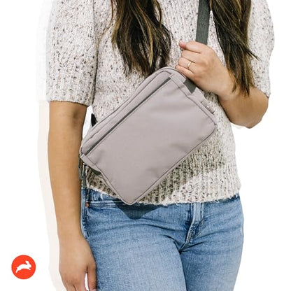 Everyday Joey Belt Bag | Truffle Crossbody Pack - 2.4L With Zipper Pockets - color: Truffle