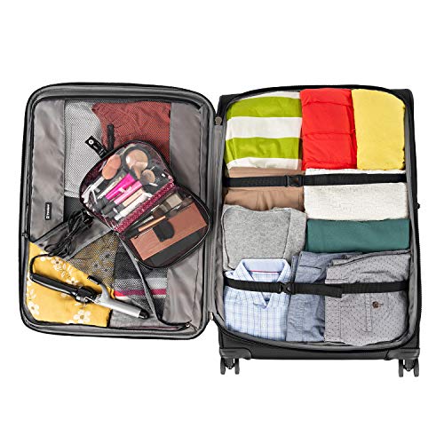 Travelpro Tourlite Softside 3-Piece Set, Expandable Luggage, 4 Spinner Wheels, Lightweight Suitcase, 21" Carry-On, 29 Check Large, Black - color: Black, size: 2-Piece Set (21/29)