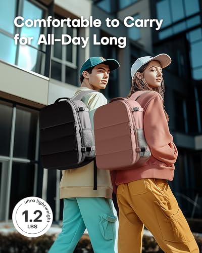HOTOR Travel Backpack Flight Approved Bag Men Women, Large Black - color: Black, size: Large