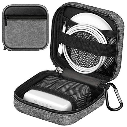 FINPAC Charger Case for MacBook, Small Electronic Organizer Pouch Bag - color: Black and Gray