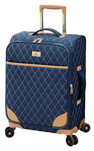 LONDON FOG Queensbury 20 Spinner Carry-On, Navy, 20 Inch - size: Carry-On 20-Inch