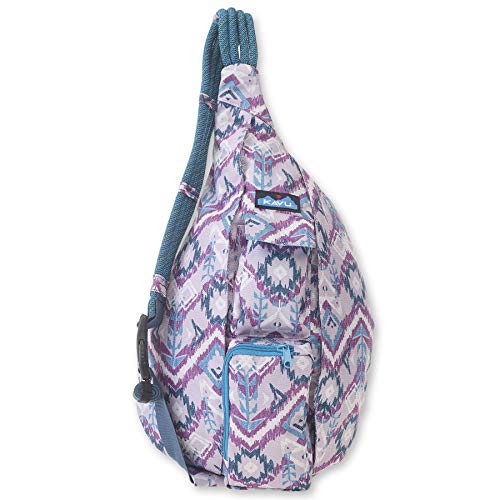 KAVU Rope Sling, Water-Resistant Crossbody Bag - color: Purple Ikat