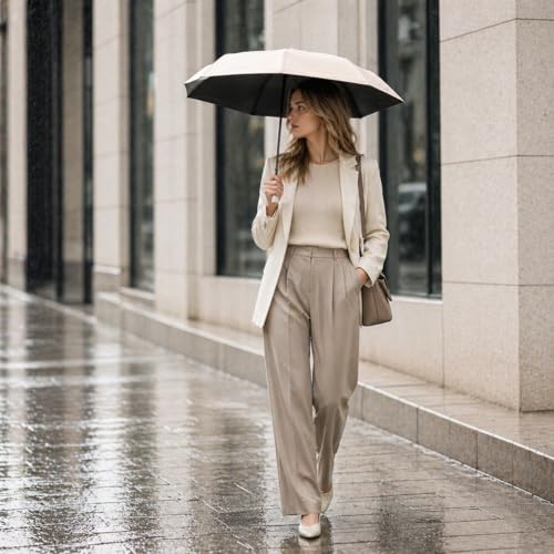 Mini Travel Umbrella, UPF 50+ UV Sun Protection - color: Dark Green