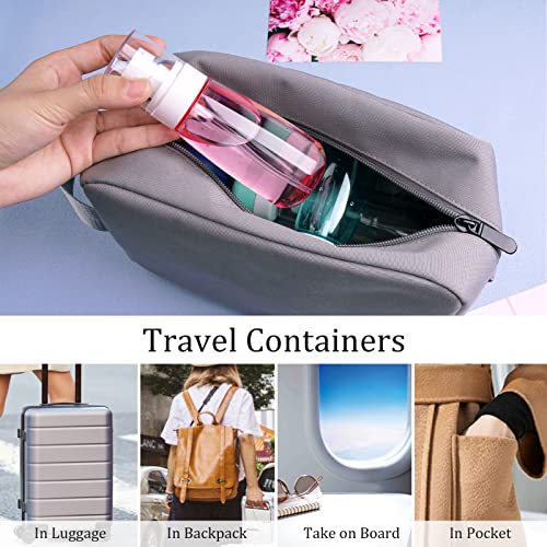 Cosywell Fine Mist Spray Bottle 3.4oz/ 100ml Empty Cosmetic Refillable Travel Containers Plastic Hair Spray Bottle Sprayer for Perfume Skincare Makeup Lotion (8color) - color: 8color