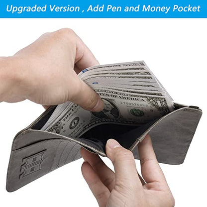 Passport Holder, Travel Essentials, Passport Cover, RFID Travel Wallet - color: 113#Grey