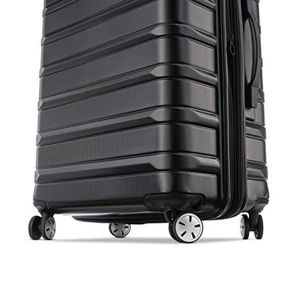 Samsonite Omni 2 Hardside 2 Piece Set - Includes Carry-On & Medium Checked Suitcases - 360° Dual Spinner Wheels - Integrated TSA Lock & Expansion - Amazon Exclusive - Midnight Black - color: Midnight Black, size: 2-Piece Set (Carry-on/Medium)