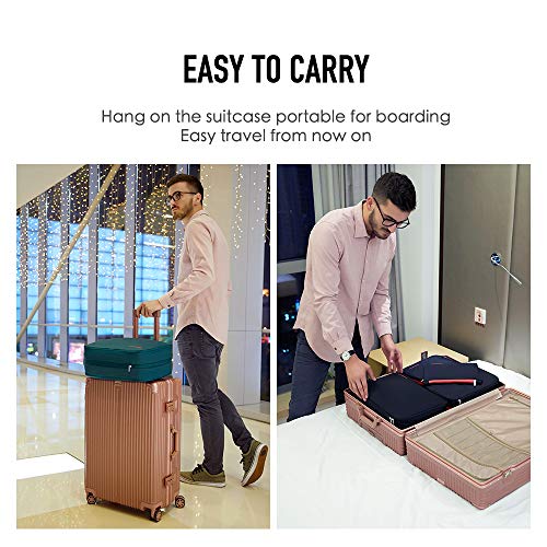 Bee Nesting 26L Compression Packing Cube Extra Large Travel Organizer - color: Gray Red, size: 26L