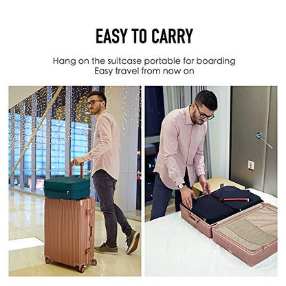 Bee Nesting 26L Compression Packing Cube Extra Large Travel Organizer - color: Gray Red, size: 26L