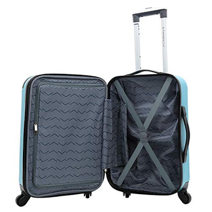Travelers Club Chicago Hardside Expandable Spinner Luggage, Teal, 5 Piece Set - color: Teal, size: 5-Piece Set