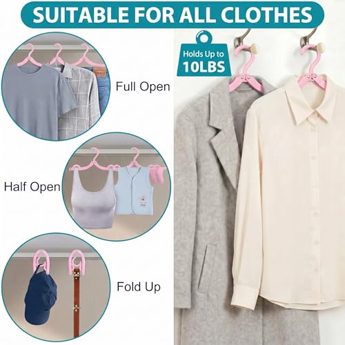 15 Pcs Travel Hangers Foldable Hangers Portable Cruise Ship Essentials 2026 - color: Multicolor