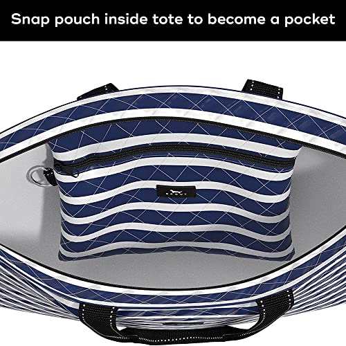 SCOUT Plus 1 Foldable Travel Tote Bag - 2 bags in 1 - color: Nantucket Navy