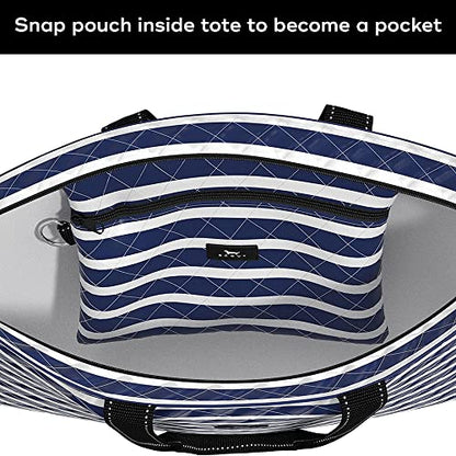 SCOUT Plus 1 Foldable Travel Tote Bag - 2 bags in 1 - color: Nantucket Navy