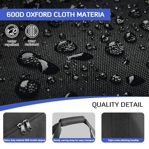 INFANZIA 24in Large Travel Duffel Bag, 600D Water Resistant Foldable, 2PCS - size: 24x12x12 inch-56L