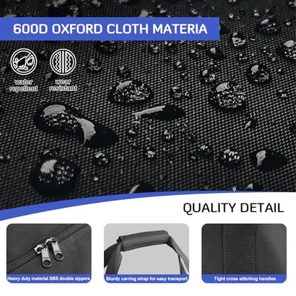 INFANZIA 24in Large Travel Duffel Bag, 600D Water Resistant Foldable, 2PCS - size: 24x12x12 inch-56L