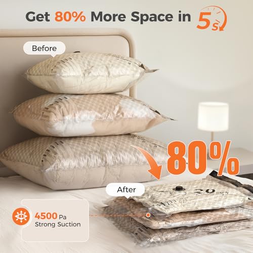 Nicetree 9-Pack Vacuum Bags for Travel with Rechargeable Pump, 3 Sizes - style: 9 Combo Set