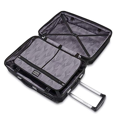 Samsonite Winfield 3 DLX Hardside Expandable Luggage with Spinners, Black, Carry-On 20-Inch - color: Black, size: Carry-On 20-Inch