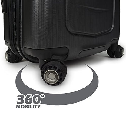 Traveler's Choice Silverwood Polycarbonate Hardside Expandable Spinner Luggage, Brushed Metal, Checked-Large 30-Inch - color: Brushed Metal, size: Silverwood I (30-Inch)