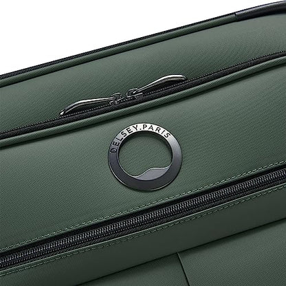 DELSEY PARIS Sky Lite Lightweight Luggage Sets – International Carry-On and Medium Check-In Included, Water-Resistant Polyester, Spinner Wheels, Spacious Interior, Green – Softside (19”/24”) - size: 2 Piece Set (19/24)