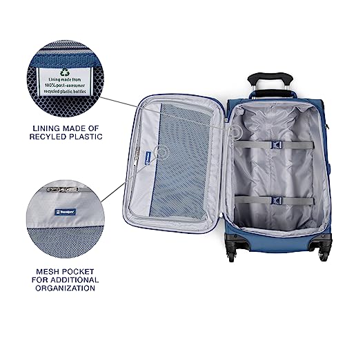 Travelpro Maxlite 5 Softside Carry-On Luggage Spinner, Blue, 21-Inch - color: Ensign Blue, size: Carry-on 21-Inch
