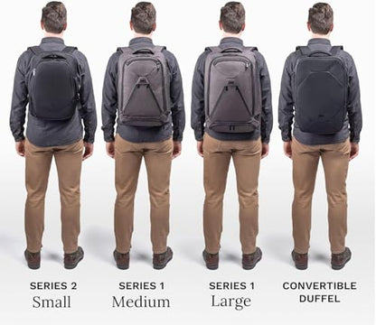 Knack Series 1 Large Travel Backpack, 17-Inch Laptop, Expandable 30L-46L - color: Black, size: Large