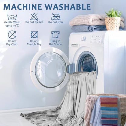 Marchpower Arc-Chill Cooling Blanket for Hot Sleepers Throw, Tie-Dye Gray - color: Tie-dye Gray, size: Throw 51" X 67"