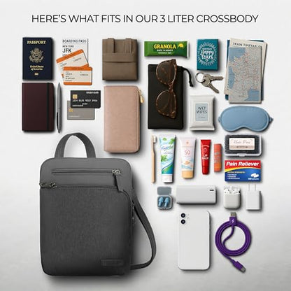 Travelon Anti-Theft Metro Small Crossbody - color: Gray
