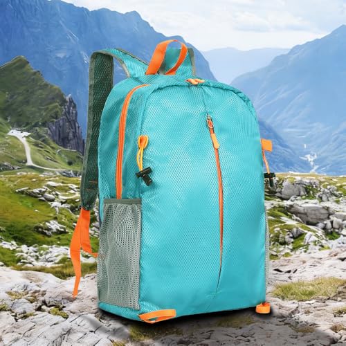 Hiking Daypack,Water Resistant Lightweight Packable Small Backpack for Travel Camping Mountaineering Outdoor for Women Men-Blue