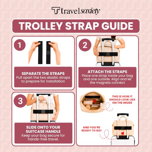Trolley Strap, TSA Approved, Travel Accessory, Dark Brown