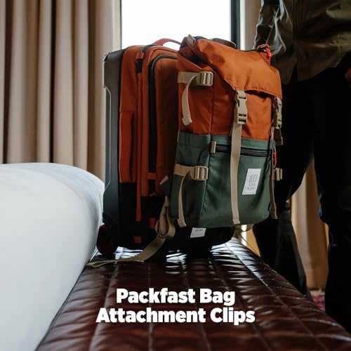Topo Designs Rover Pack 클래식 백팩, EDC + 통근 가방, 1000D 나일론, 블랙/블랙, 클래식 - color: 블랙/블랙