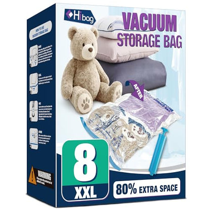 XXL Jumbo Vacuum Seal Storage Bags Extra Large for Clothing Bedding - size: 8-XXL