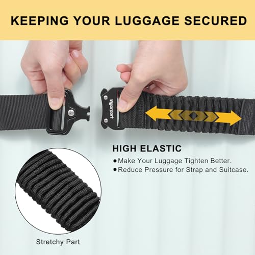 Vigorport Luggage Straps for Suitcases TSA Approved Suitcase Belt