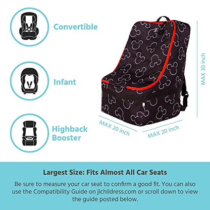J.L. Childress Disney Baby Padded Backpack Car Seat Bag - Mickey Mouse - color: Mickey Mouse, size: Ultimate