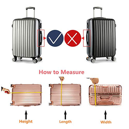30 Inch PVC Clear Suitcase Cover (Black Trim) - color: Black Trim-0.4mm, size: XL Suitcase Cover.